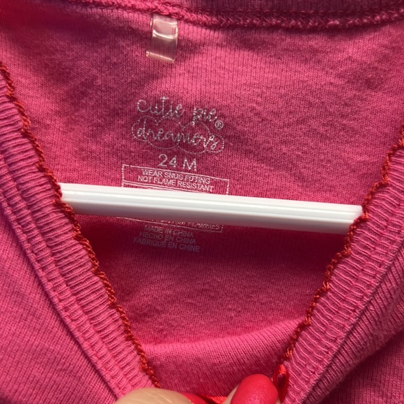 Cutie pie dreamers size 24 months pajama set excellent condition - Picture 4 of 4